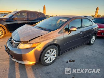 2012 HONDA CIVIC LX 2HGFB2F54CH572788 - główne zdjęcie licytacji z USA - miniatura