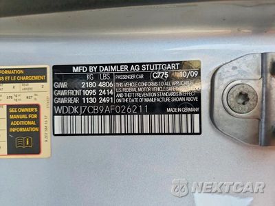 Zdjęcie 12 z 12 samochodu: 2010 MERCEDES-BENZ E 550 VIN:WDDKJ7CB9AF026211 - miniatura