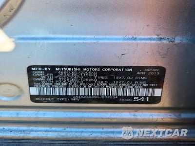 Zdjęcie 13 z 13 samochodu: 2019 MITSUBISHI OUTLANDER SE VIN:JA4AZ3A39KJ002034 - miniatura