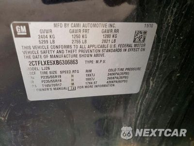 Zdjęcie 13 z 13 samochodu: 2011 GMC TERRAIN SLT VIN:2CTFLXE5XB6306863 - miniatura