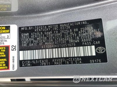 Zdjęcie 12 z 12 samochodu: 2026 TOYOTA CAMRY SE VIN:4T1DBADK0TU051679 - miniatura