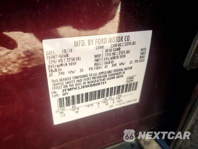 Zdjęcie 13 z 13 samochodu: 2019 FORD EDGE SEL VIN:2FMPK3J95KBB08151 - miniatura