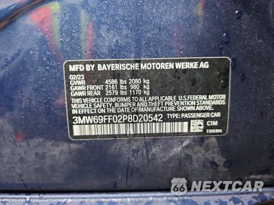 Zdjęcie 12 z 12 samochodu: 2023 BMW 330I VIN:3MW69FF02P8D20542 - miniatura