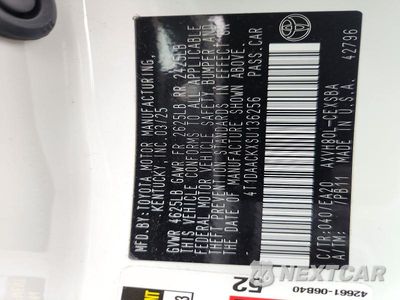 Zdjęcie 13 z 13 samochodu: 2025 TOYOTA CAMRY XSE VIN:4T1DAACKXSU136256 - miniatura