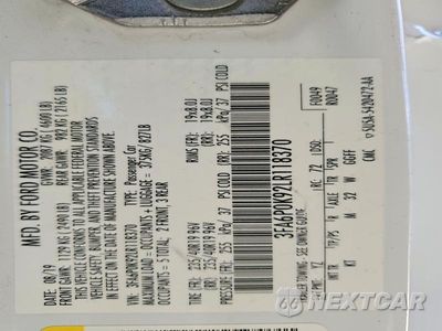 Zdjęcie 12 z 12 samochodu: 2020 FORD FUSION TITANIUM VIN:3FA6P0K92LR118370 - miniatura
