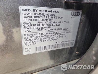 Zdjęcie 13 z 13 samochodu: 2021 AUDI Q7 PREMIUM PLUS VIN:WA1LXAF71MD011438 - miniatura