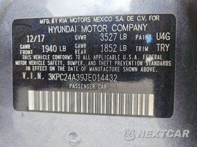 Zdjęcie 12 z 12 samochodu: 2018 HYUNDAI ACCENT SE VIN:3KPC24A39JE014432 - miniatura