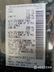 Zdjęcie 13 z 13 samochodu: 2025 NISSAN ROGUE SV VIN:5N1BT3BA2SC805101 - miniatura