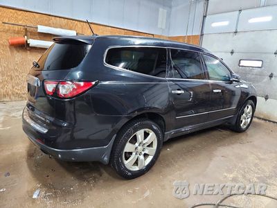 Trzecie zdjęcie samochodu z tyłu: 2015 CHEVROLET TRAVERSE LTZ VIN:1GNKVJKD6FJ164783 - miniatura