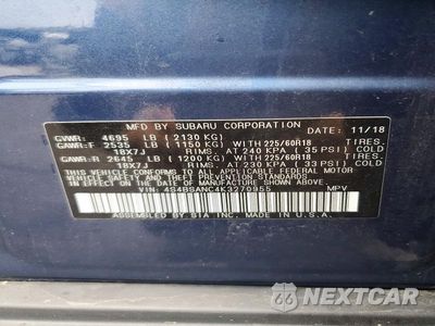 Zdjęcie 14 z 14 samochodu: 2019 SUBARU OUTBACK 2.5I LIMITED VIN:4S4BSANC4K3270955 - miniatura