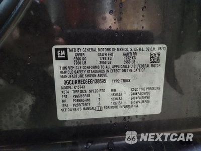 Zdjęcie 12 z 12 samochodu: 2014 CHEVROLET SILVERADO K1500 LT VIN:3GCUKREC6EG138695 - miniatura