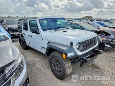Czwarte zdjęcie samochodu z boku: 2025 JEEP WRANGLER SPORT VIN:1C4PJXDN3SW644117 - miniatura