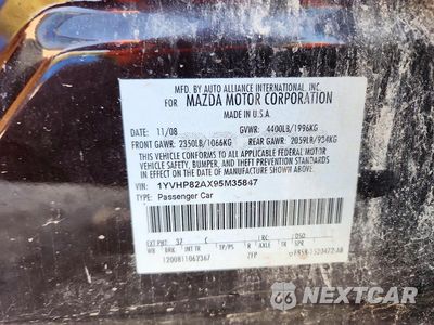 Zdjęcie 12 z 12 samochodu: 2009 MAZDA 6 I VIN:1YVHP82AX95M35847 - miniatura
