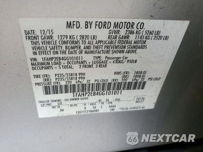 Zdjęcie 12 z 12 samochodu: 2016 FORD TAURUS SEL VIN:1FAHP2E84GG101011 - miniatura