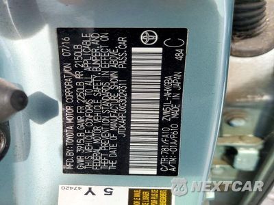 Zdjęcie 12 z 12 samochodu: 2016 TOYOTA PRIUS THREE VIN:JTDKARFUXG3029311 - miniatura
