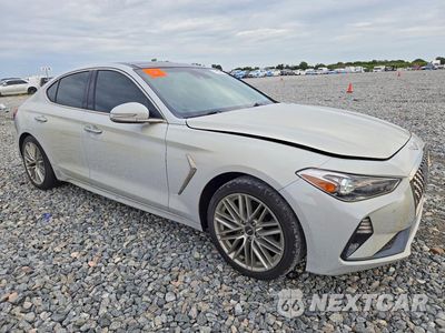 Czwarte zdjęcie samochodu z boku: 2021 GENESIS G70 ELITE VIN:KMTG34LA9MU077211 - miniatura