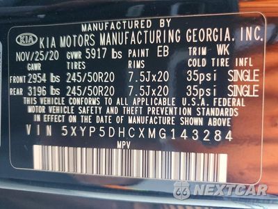 Zdjęcie 13 z 13 samochodu: 2021 KIA TELLURIDE SX VIN:5XYP5DHCXMG143284 - miniatura