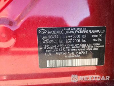 Zdjęcie 12 z 12 samochodu: 2014 HYUNDAI ELANTRA SE VIN:5NPDH4AE4EH546547 - miniatura