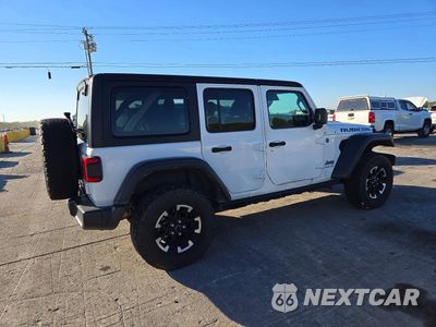Trzecie zdjęcie samochodu z tyłu: 2024 JEEP WRANGLER RUBICON 4XE VIN:1C4RJXR60RW269596 - miniatura