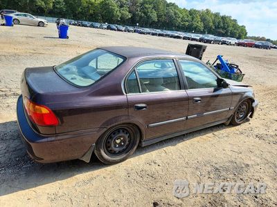 Trzecie zdjęcie samochodu z tyłu: 2000 HONDA CIVIC LX VIN:1HGEJ6570YL037444 - miniatura