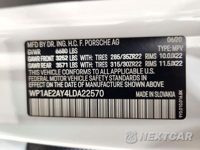 Zdjęcie 13 z 13 samochodu: 2020 PORSCHE CAYENNE E-HYBRID VIN:WP1AE2AY4LDA22570 - miniatura
