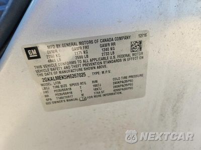 Zdjęcie 13 z 13 samochodu: 2017 GMC TERRAIN SLE VIN:2GKALMEK5H6267025 - miniatura