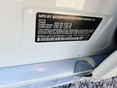 Zdjęcie 12 z 12 samochodu: 2019 BMW 530 XI VIN:WBAJA7C57KG911158 - miniatura