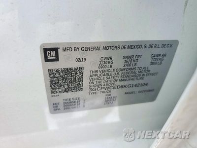 Zdjęcie 13 z 13 samochodu: 2019 CHEVROLET SILVERADO C1500 LT VIN:3GCPWCED6KG142104 - miniatura