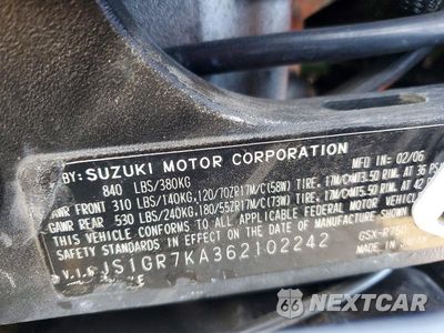 Zdjęcie 8 z 8 samochodu: 2006 SUZUKI GSX-R750 K6 VIN:JS1GR7KA362102242 - miniatura