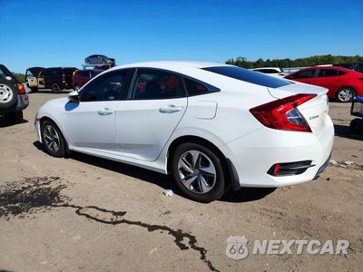 Drugie zdjęcie samochodu z przodu: 2019 HONDA CIVIC LX VIN:2HGFC2F66KH553261 - miniatura
