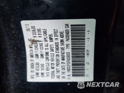 Zdjęcie 12 z 12 samochodu: 2015 HONDA ACCORD LX VIN:1HGCR2F39FA208625 - miniatura