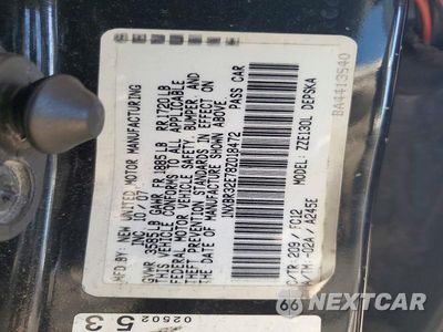 Zdjęcie 12 z 12 samochodu: 2008 TOYOTA COROLLA S VIN:1NXBR32E78Z018472 - miniatura