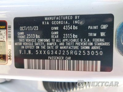 Zdjęcie 12 z 12 samochodu: 2024 KIA K5 EX VIN:5XXG34J25RG253050 - miniatura