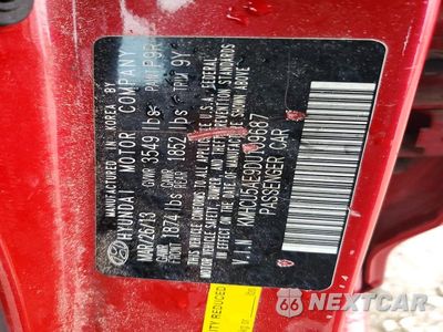 Zdjęcie 12 z 12 samochodu: 2013 HYUNDAI ACCENT SE VIN:KMHCU5AE9DU109687 - miniatura