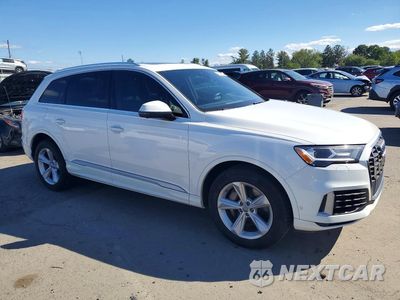 Czwarte zdjęcie samochodu z boku: 2021 AUDI Q7 PREMIUM VIN:WA1AXAF74MD000165 - miniatura