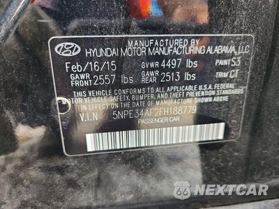 Zdjęcie 12 z 12 samochodu: 2015 HYUNDAI SONATA LIMITED VIN:5NPE34AF2FH188779 - miniatura
