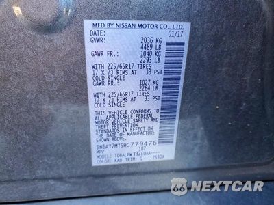 Zdjęcie 13 z 13 samochodu: 2017 NISSAN ROGUE S VIN:5N1AT2MT5HC779476 - miniatura
