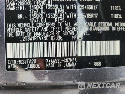Zdjęcie 13 z 13 samochodu: 2022 TOYOTA RAV4 XLE VIN:2T3W1RFVXNC182096 - miniatura