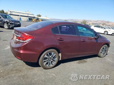 Trzecie zdjęcie samochodu z tyłu: 2014 HONDA CIVIC EX VIN:19XFB2F82EE233583 - miniatura