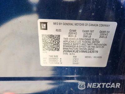 Zdjęcie 13 z 13 samochodu: 2021 CHEVROLET EQUINOX LT VIN:2GNAXUEV9M6143979 - miniatura