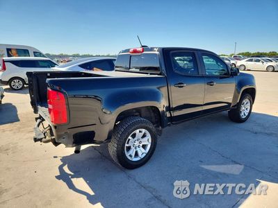 Trzecie zdjęcie samochodu z tyłu: 2021 CHEVROLET COLORADO LT VIN:1GCGSCEN9M1104890 - miniatura