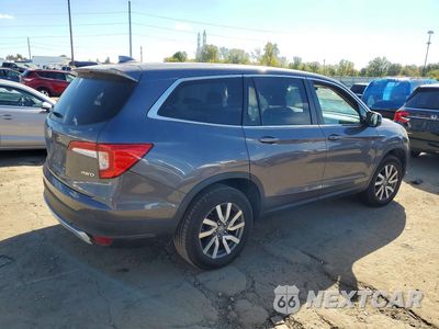 Trzecie zdjęcie samochodu z tyłu: 2021 HONDA PILOT EXL VIN:5FNYF6H55MB098213 - miniatura