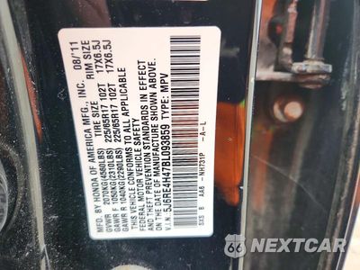 Zdjęcie 13 z 13 samochodu: 2011 HONDA CR-V SE VIN:5J6RE4H47BL093859 - miniatura