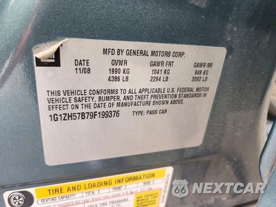 Zdjęcie 13 z 13 samochodu: 2009 CHEVROLET MALIBU 1LT VIN:1G1ZH57B79F199376 - miniatura
