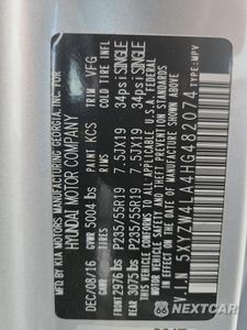 Zdjęcie 13 z 13 samochodu: 2017 HYUNDAI SANTA FE SPORT 2.0T ULTIMATE VIN:5XYZW4LA4HG482074 - miniatura
