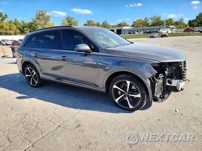 Czwarte zdjęcie samochodu z boku: 2019 AUDI Q7 PREMIUM PLUS VIN:WA1LAAF74KD045601 - miniatura