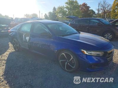 Czwarte zdjęcie samochodu z boku: 2021 HONDA ACCORD SPORT SE VIN:1HGCV1F46MA115993 - miniatura