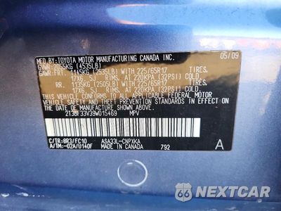 Zdjęcie 14 z 14 samochodu: 2009 TOYOTA RAV4 BASE VIN:2T3BF33V39W015469 - miniatura