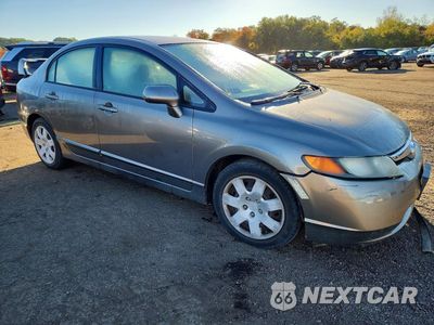 Czwarte zdjęcie samochodu z boku: 2007 HONDA CIVIC LX VIN:1HGFA16527L063837 - miniatura