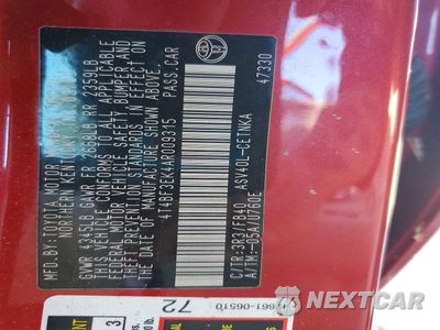 Zdjęcie 12 z 12 samochodu: 2010 TOYOTA CAMRY LE VIN:4T4BF3EK4AR009315 - miniatura